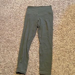 Lulu lemon align 25” high rise greenish grey